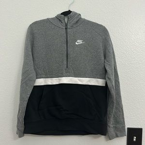 XL boys Nike half zip with hoodie.